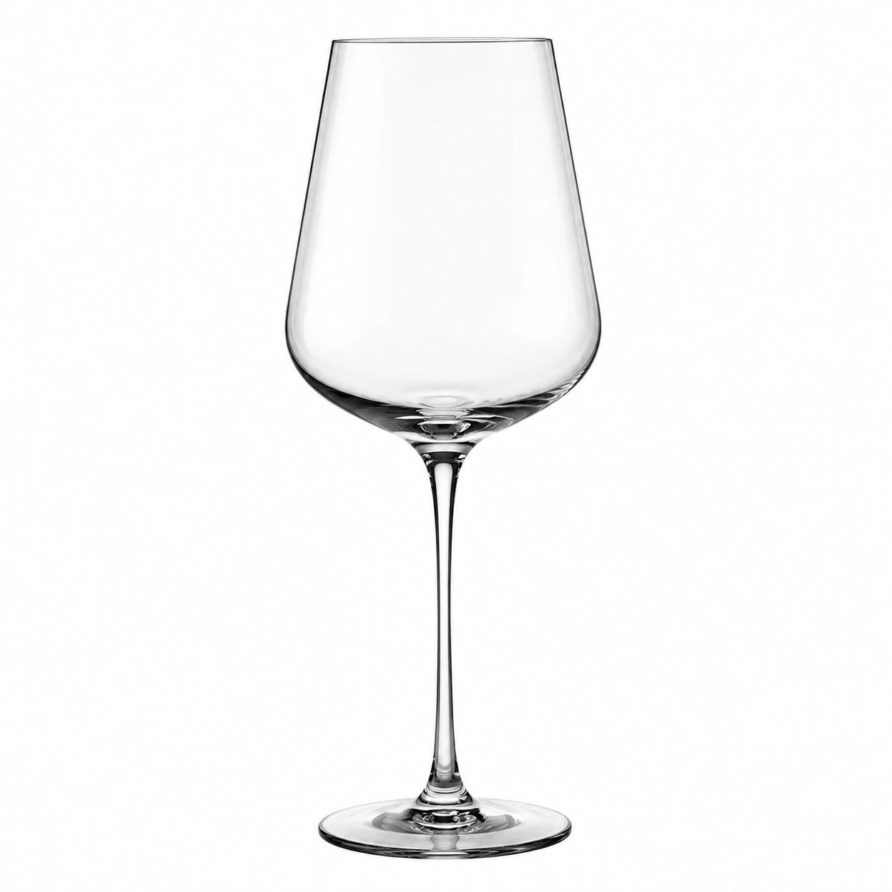 Verre à vin 550 ml en verre transparent à pied style classique