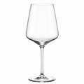 Verre à vin 600 ml 24 cm en verre transparent à pied forme tulipe