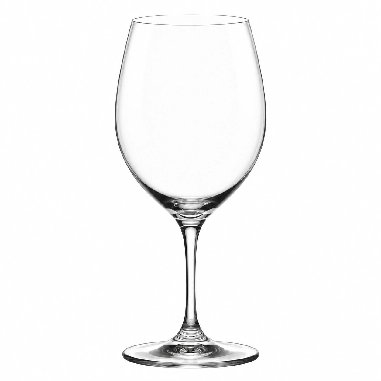 Verre à vin 450 ml en verre transparent 22 cm à pied classique