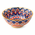 Bol en céramique 20 cm multicolore à motif floral pour servir