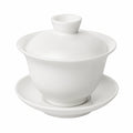 Gaiwan 150 ml en porcelaine blanche pour thé - service à couvercle classique