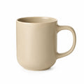 Mug 400 ml en céramique beige - style minimaliste avec anse